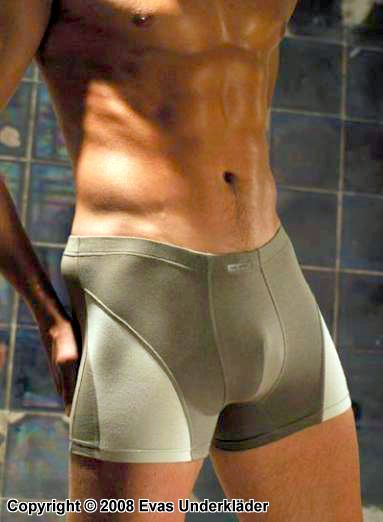 Fitted boxer shorts in neutrals